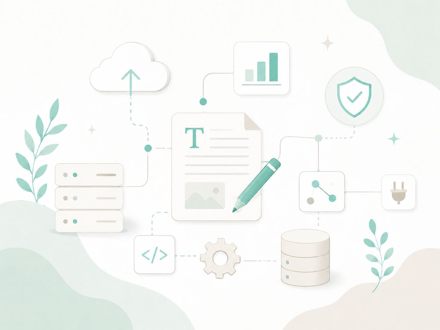 Illustration : rédaction web SaaS et tech